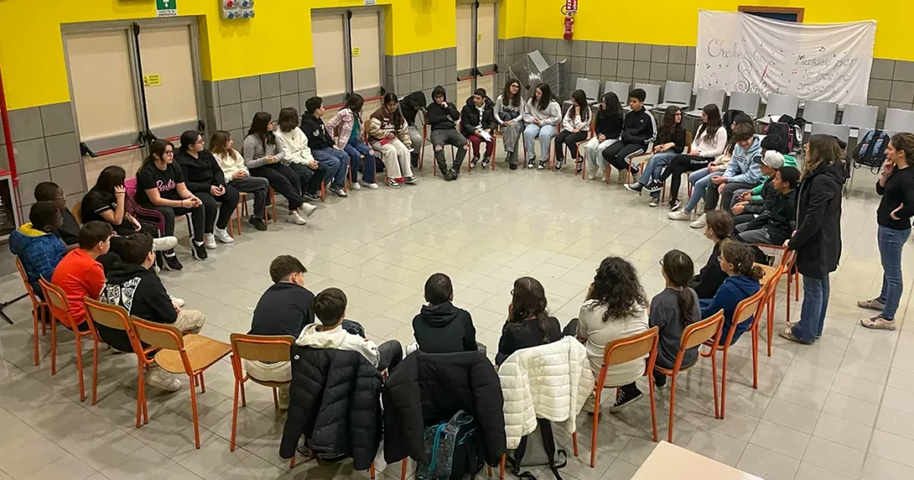 Gli studenti dell'Istituto De Amicis-Da Vinci, a Palermo