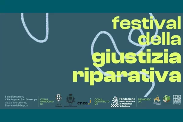 Locandina del Festival della giustizia riparativa a Bassano del Grappa, ottobre 2024.